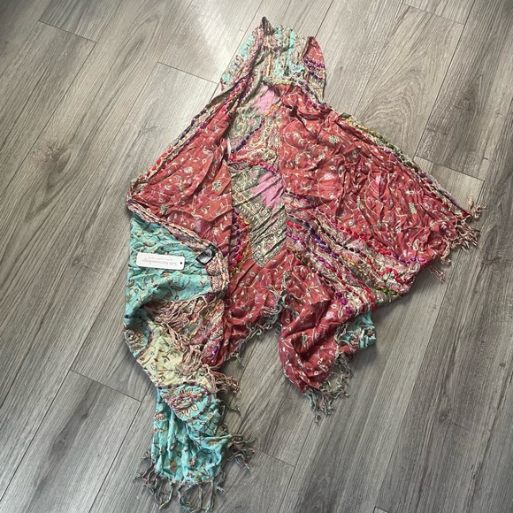 Soft Surroundings OS Long Sleeve Open Front Cardigan Scarf Collar Lot of 2 - Picture 1 of 7